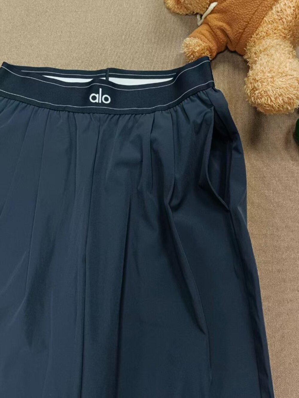 ALO Yoga Suit Up Trouser😆Navy Blue🌹Flowy Wide Straight Leg Pant|Regular|Chic - Picture 4 of 9